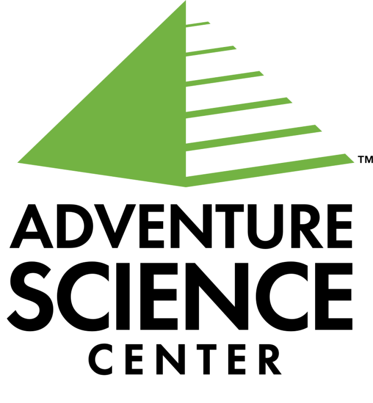 Green triangular abstract shape with horizontal lines giving the illusion of a three-dimensional pyramid.