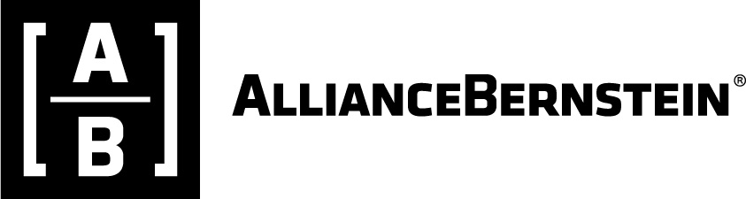 Logo of alliancebernstein, a global investment management firm with a stylized 'ab' within a square to the left of the full company name.
