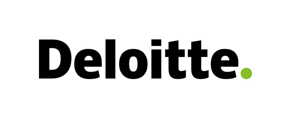 Logo of deloitte, a multinational professional services network.
