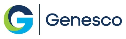 Genesco corporate logo with stylized 'g' to the left and the company name to the right, separated by a vertical line.