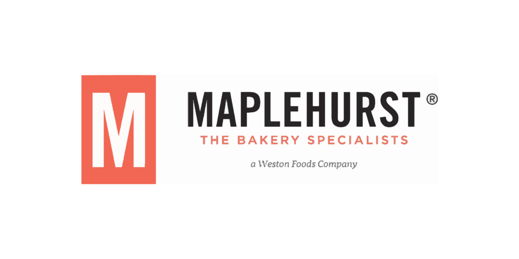 Maplehurst logo representing 'the bakery specialists', indicating expertise in baked goods, under the umbrella of weston foods company.