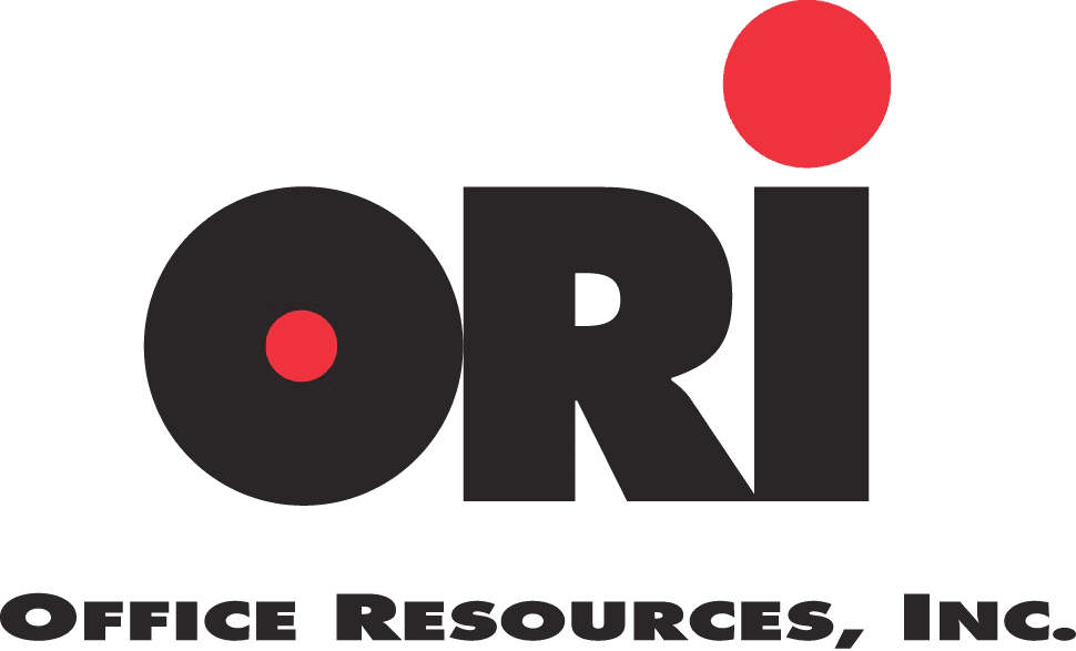 A logo of office resources, inc. featuring the acronym "ori" with two red dots above the 'o' and 'i', followed by the full company name beneath the acronym.