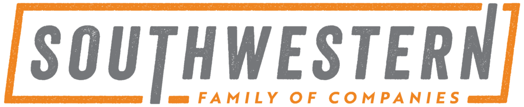 Southwestern family of companies" logo with a rustic orange border.