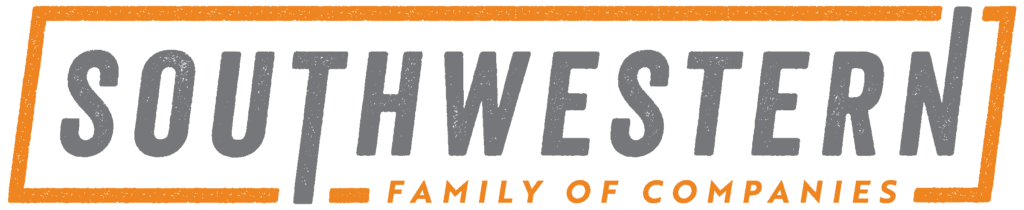 Southwestern family of companies" logo with a rustic orange border.