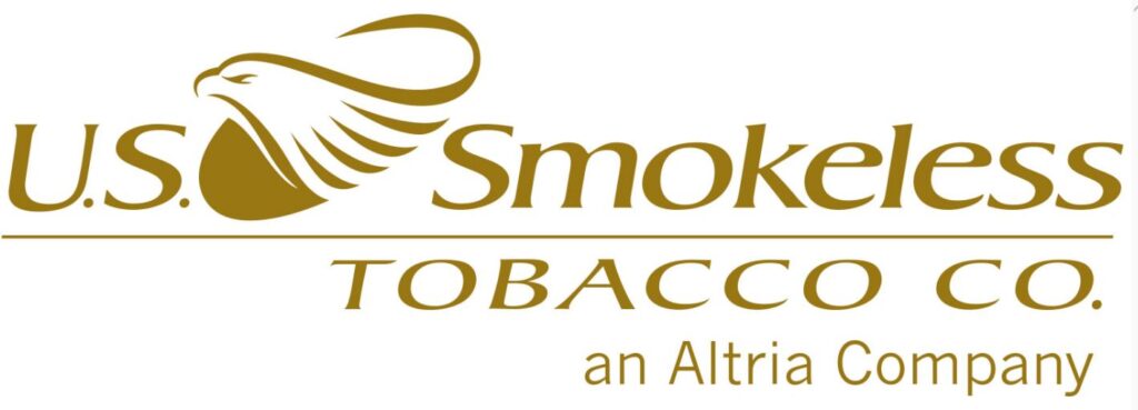 The image displays the logo of u.s. smokeless tobacco co., an altria company, featuring a stylized golden eagle above the bold text.