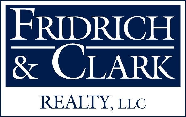Logo of fridrich & clark realty, llc, featuring company name in a serif font with a dark blue background and white lettering.