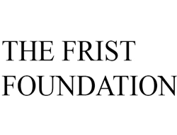 A simple black-and-white logo with the text "the frist foundation" in a classic serif font, suggesting a formal or traditional establishment.