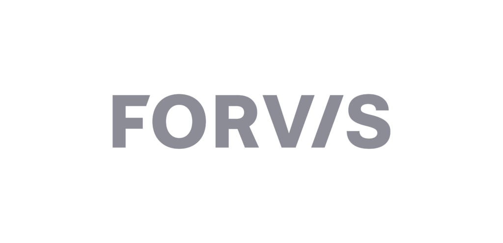 The image displays the word "forvs" in capital letters, laid out in a bold, sans-serif font, centered against a plain, light background.