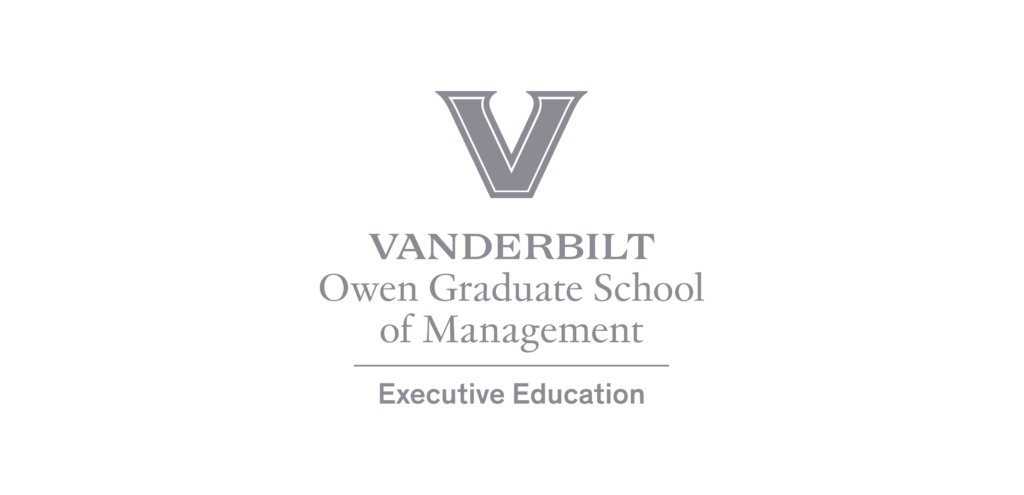 Logo of vanderbilt university's owen graduate school of management executive education program.