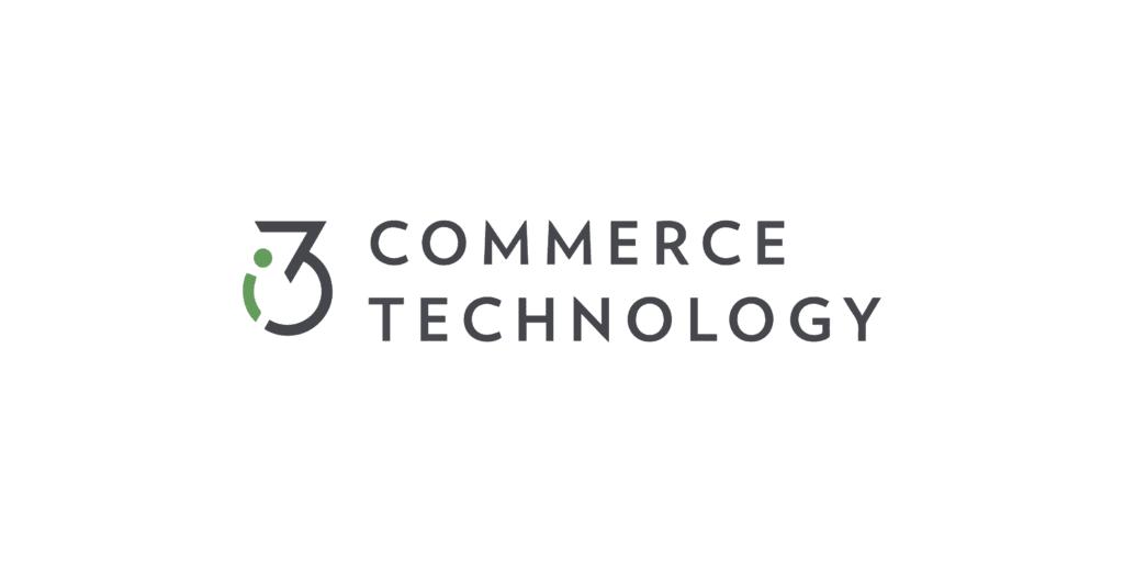 I3 commerce technology: simplifying e-commerce with a sleek and modern logo.